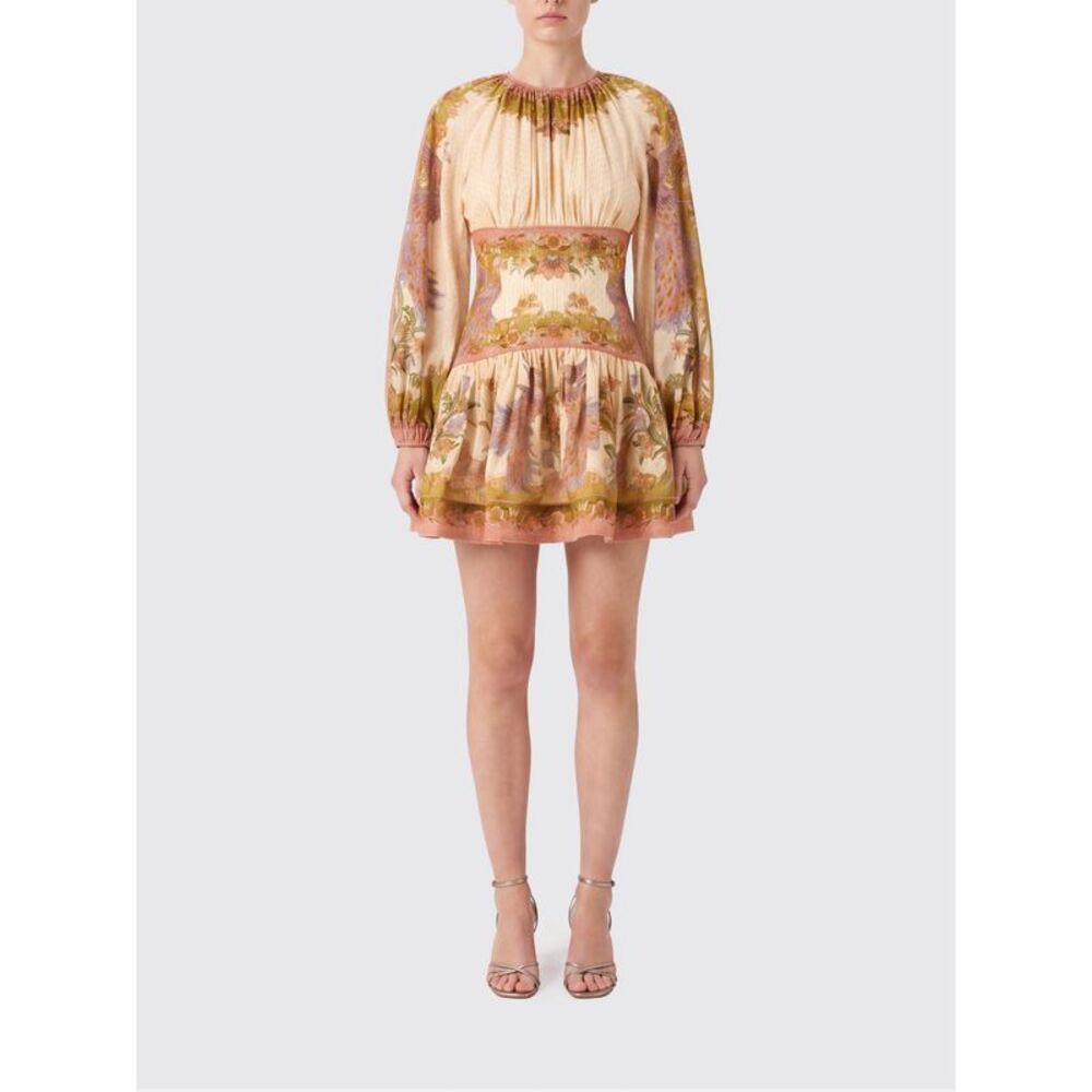 Zimmermann Women Indra Floral-Patterned Silk And Cotton Mini Dress Zimmermann
